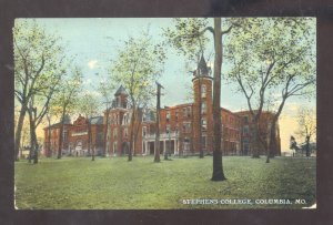 COLUMBIA MISSOURI STEPHENS COLLEGE CAMPUS BUILDING 1911 VINTAGE POSTCARD