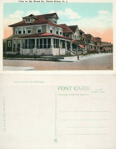 PENNS GROVE N.J. S.BROAD STREET ANTIQUE POSTCARD