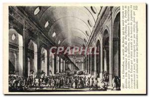 Old Postcard The Girondins Justice at the end of the banquet Hall of Lost Ste...