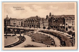 c1940's Friedrichsplatz Art Nouveau Structures in Mannheim Germany Postcard