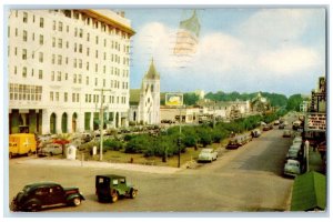 1956 Palafox Street Main Business Annapolis Pensacola Florida Vintage Postcard