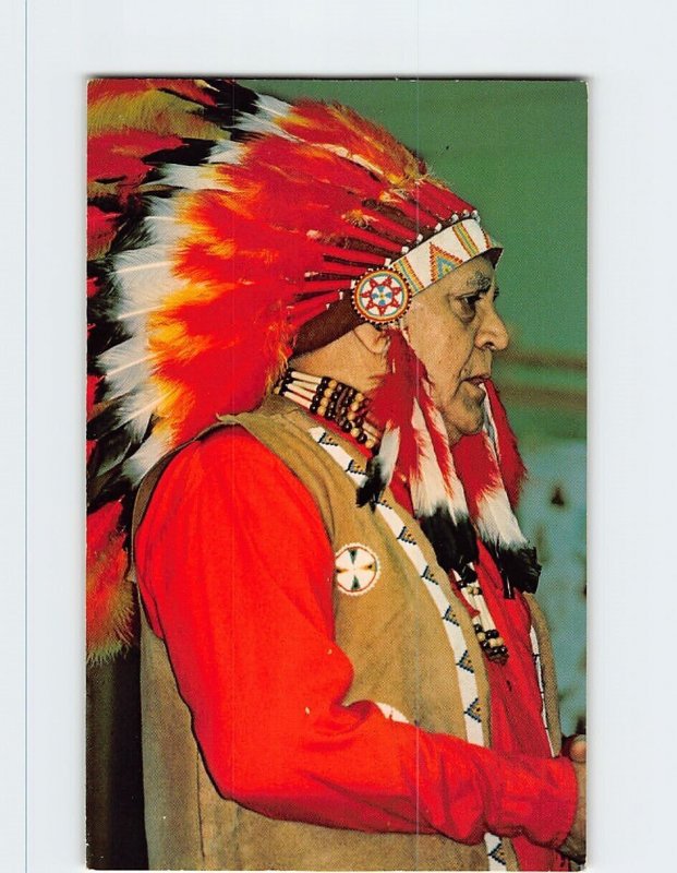 Postcard - Howling Wolf, Son of Chief Wounded Hawk, Mic Mac Indian Tribe