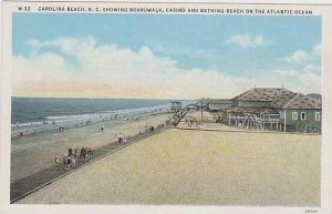 North Carolina Carolina Beach Showing Boradwalk Casino And Bathing Beach On T...