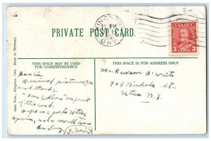 c1910 Guards Standing, Tete Du Pont Barracks Kingston Canada Antique Postcard