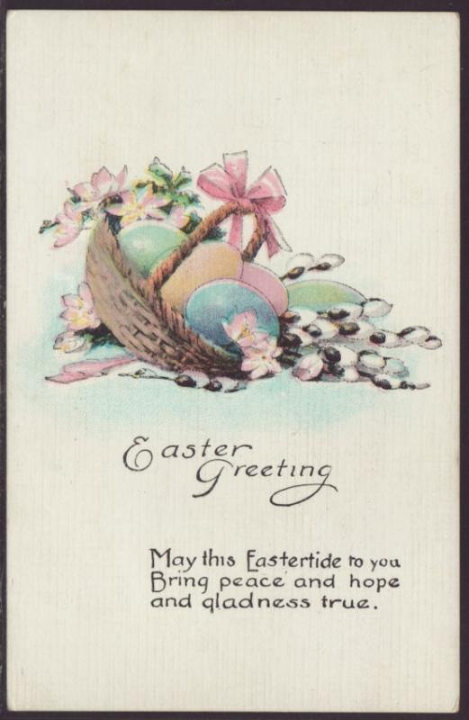 Easter Greetings,Eggs,Flowers