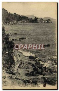 Old Postcard Toulon Cap Brun The Rocks And The Battery Low