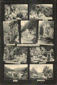 Gruss Aus Dem Wutachtal Germany Multi-View c1910 Postcard