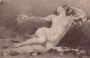 NUDE WOMAN FINE ARTS PANAMA PACIFIC EXPO SAN FRANCISCO CALIFORNIA POSTCARD 1914