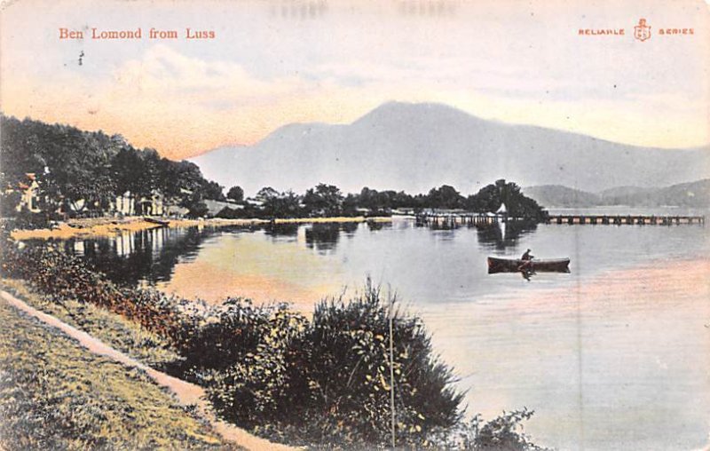 Ben Lomond from Luss Scotland, UK 1905 