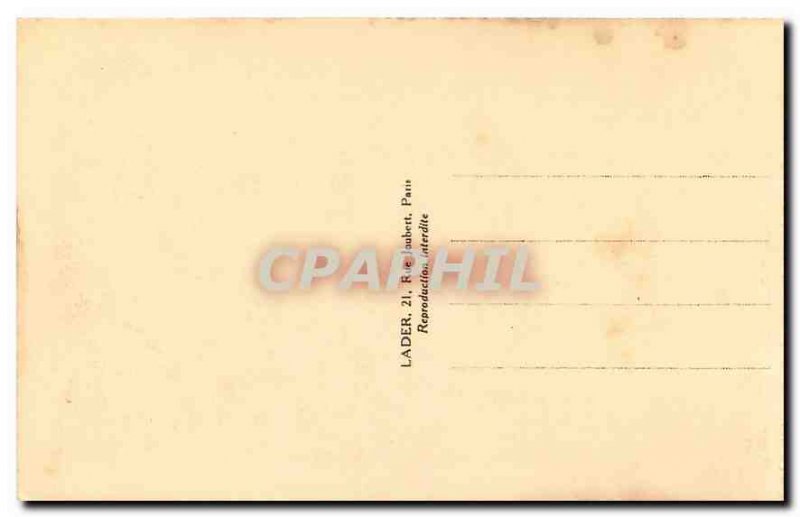 Old Postcard Paris Tuileries Garden