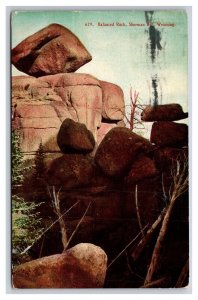 Balanced Rock Sherman Hill Wyoming WY UDB Postcard Z10