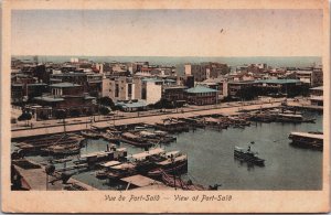 Egypt View of Port Said Vintage Postcard C086