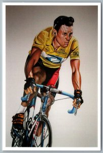 Postcard Lance Armstrong by Daniel Tearle Players Authentic Direct #193/20000
