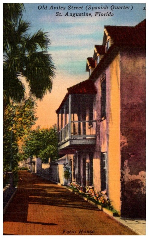 Florida St.Augustine Fatio House on Old Aviles Street