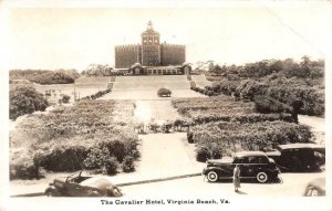 RPPC THE CAVALIER HOTEL Virginia Beach, VA 1939 Rare Vintage Postcard