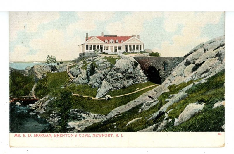 RI - Newport. Beacon Rock, Residence of Mr. E.D. Morgan at Brenton's Cove