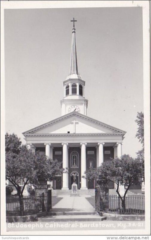 Kentucky Bardstown St Joseph's Cathedral Real Photo