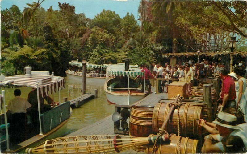 Amusement Disneyland Anaheim California 1963 Jungle River Cruise Postcard 20-254