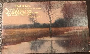 Early 1900’s vintage photo postcard with poem by Austin, not posted