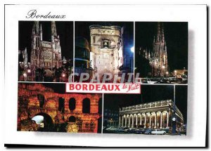 Modern Postcard Bordeaux Gironde from left to right the Cathedral the Great B...