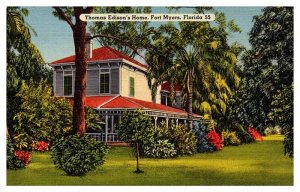 Postcard HOUSE SCENE Fort Meyers Florida FL AS6052