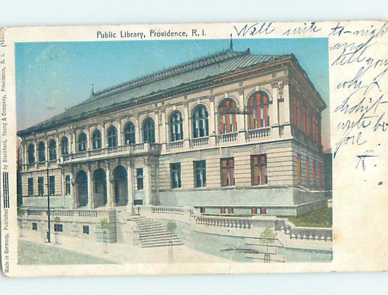 Pre-1907 LIBRARY SCENE Providence Rhode Island RI AF1883