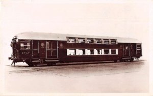 French Train Car for Suburban Trains Real Photo Vintage Postcard AA41969