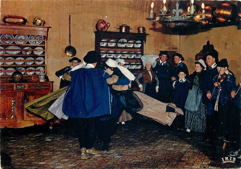 Ethnic Traditions Postcard French Folklore les Barguenas Aunis Saintonge