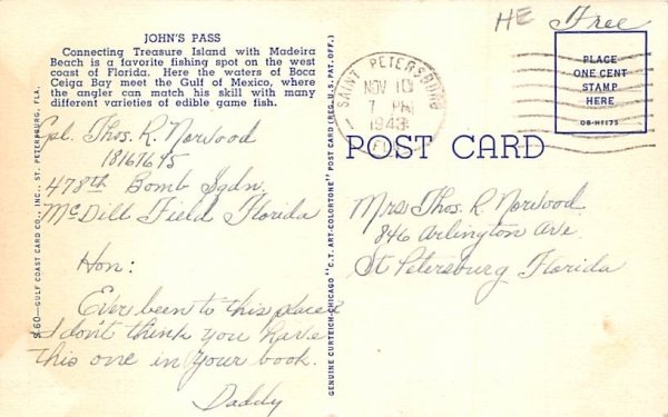 Fishing at John's Pass Treasure Island, Florida