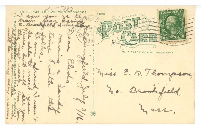 MA - Springfield. Court Square, The Civic Center