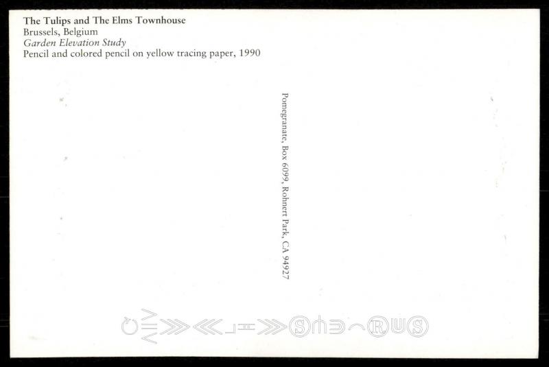 The Tulips and the Elms Townhouse - Garden Elevation Study