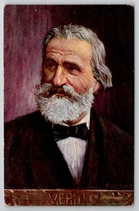 Composer Verdi Portrait B.K.W.I. Austria Art Postcard U22