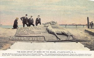 J94/ Interesting Postcard Elks Fraternity B.P.O.E. Atlantic City Beach 288