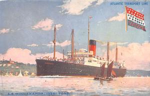 Atlantic Transport Line, SS Minnekahada Ship Unused 