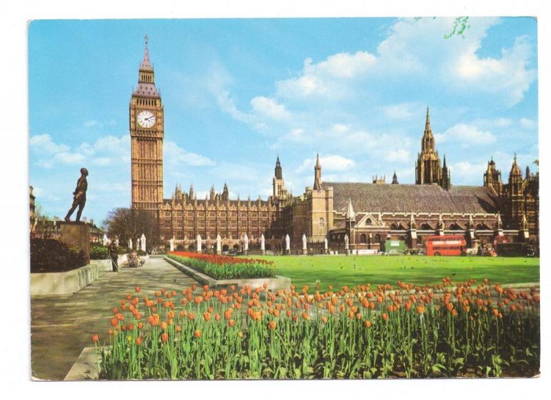 London England Big Ben Parliament Frys Postcard 1970s 4X6