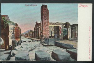 Italy Postcard - Pompei - Strada Di Stabia  RS15933