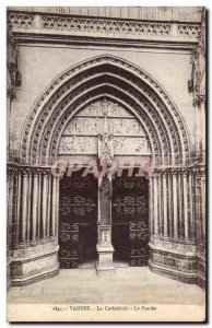 Old Postcard Vannes La Cathedrale The Porch