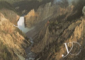 America Postcard - Lower Falls, Yellowstone National Park RRR244