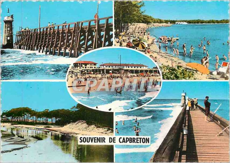 Cape Breton Modern Postcard The Pier Beach Bourret