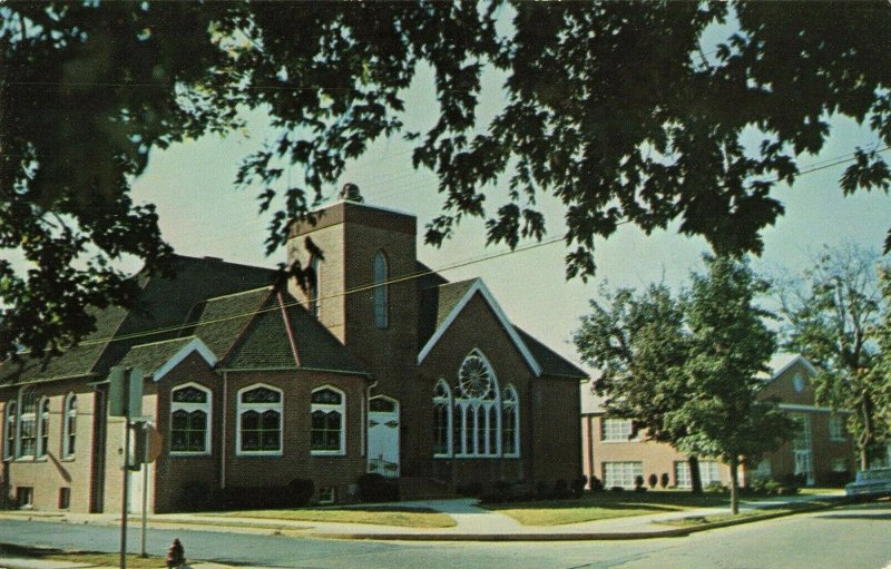 Postcard St John's Methodist Church Seaford Delaware 