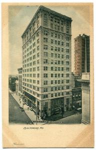 American Building Baltimore Maryland 1907c postcard