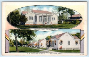 GULFPORT, Mississippi MS~ Medical Office VETERANS HOSPITAL Officers Row Postcard