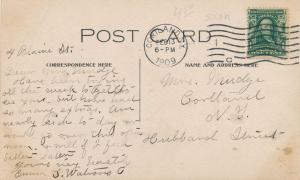 Homer Cortland County NY New York Wnter Scene David Harum and Son - pm 1909 - DB