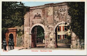 Gibraltar Southport Gate Vintage Postcard C117