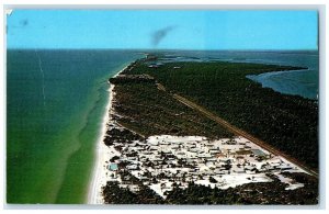 1975 Aerial View Longboat Key Beaches Gulf Mexico Sarasota Florida FL Postcard