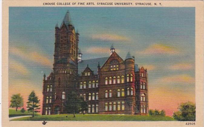 New York Syracuse Crouse College Of Fine Arts Syracuse University 1941