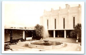 RPPC HONOLULU, Hawaii HI ~ Art Deco WAIKIKI THEATRE Patio ca 1940s Postcard