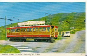 Isle of Man Postcard - Snaefell Summit and Mountain Railway - Ref 20361A