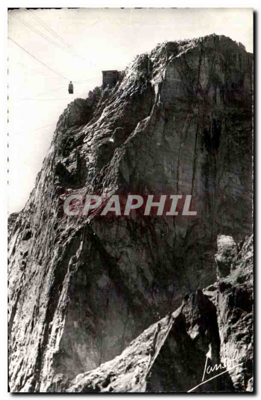 Old Postcard Chamonix Le Brevent and wall & # 39arrivee of Teleferique