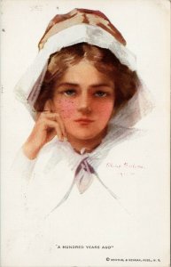 Philip Boileau Artist 'A Hundred Years Ago' Young Girl Woman #207 Postcard G45 